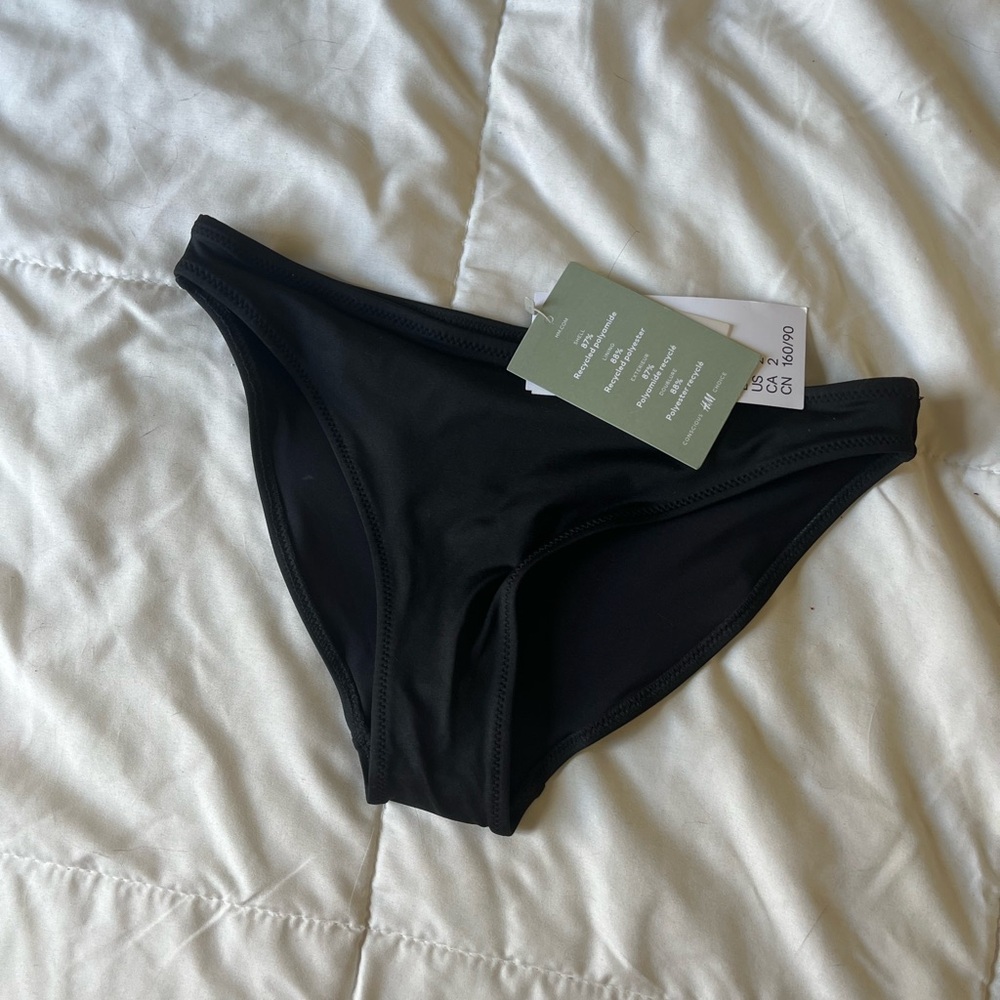 New black swim bottoms